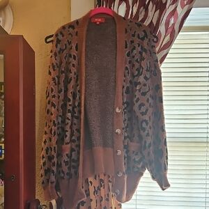Animal Print Brown Sweater From 3 Bird Nest